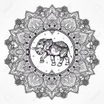 Mandala completo con elefante
