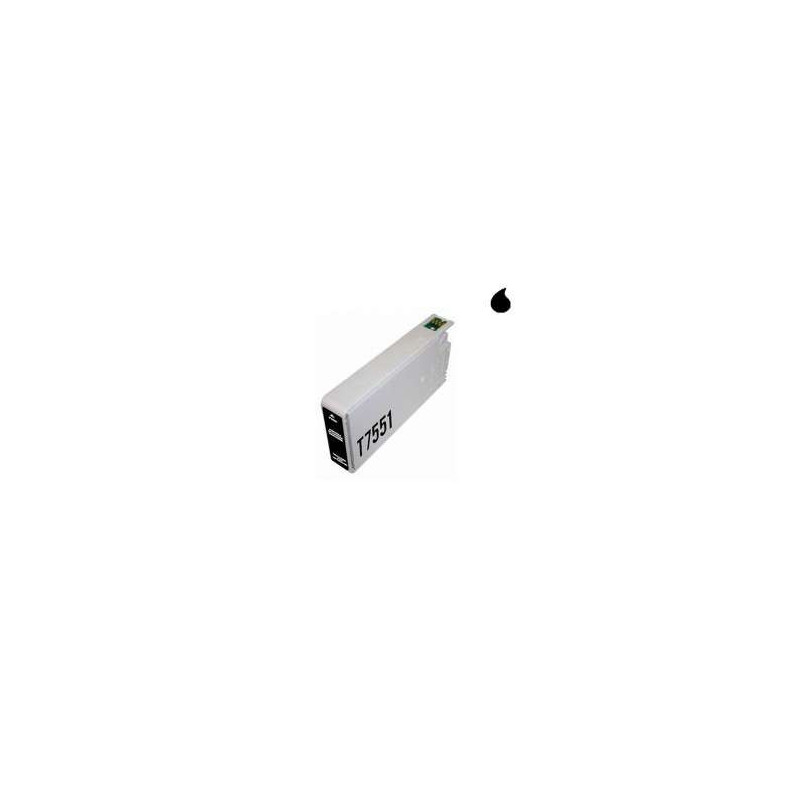 T7551/t7561 Cartucho Compatible Epson Negro (C13T756140 / C13T755140) 100 Ml